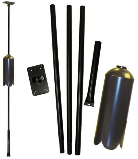 Best 5-Piece Pole Set w/Ground Socket and Baffle